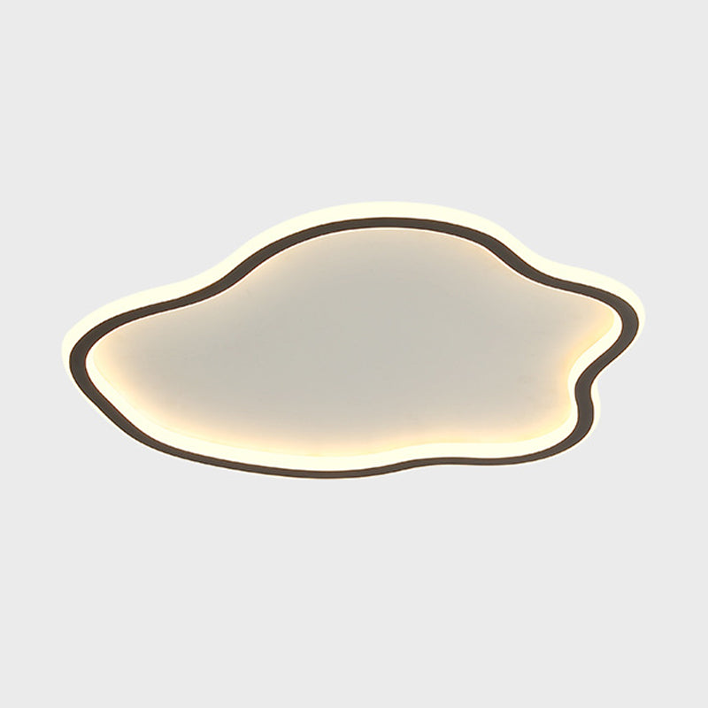 Cloud-Shape Ceiling Light Fixture Nordic Metal LED Flush Mount Ceiling Light for Bedroom