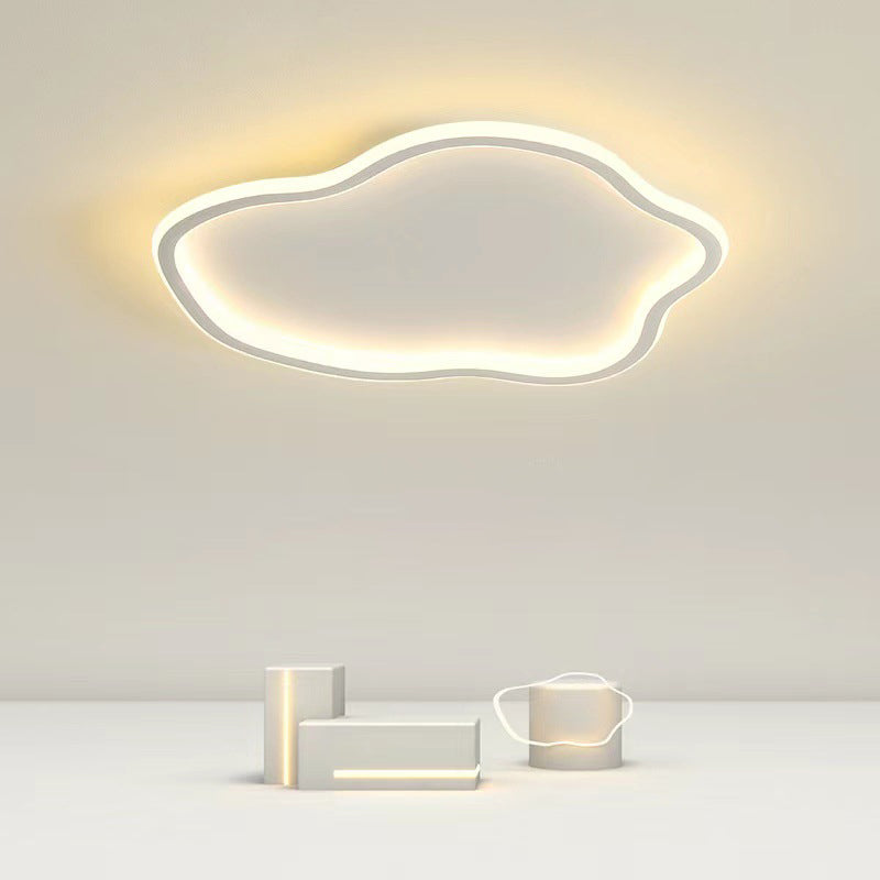 Cloud-Shape Ceiling Light Fixture Nordic Metal LED Flush Mount Ceiling Light for Bedroom