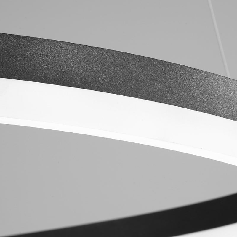 Twisted Strip Shape Pendant Lighting Nordic-Style LED Metal Suspension Light