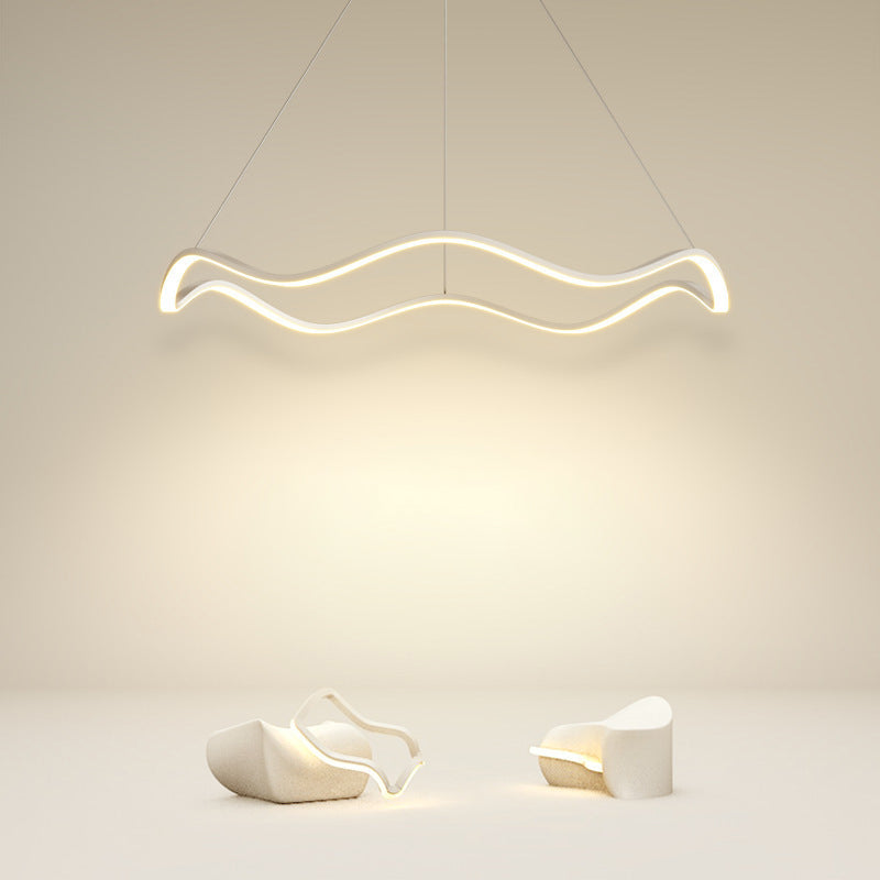 Nordic Twist Ceiling Hanging Light Metal LED Hanging Lamp for Dining Room