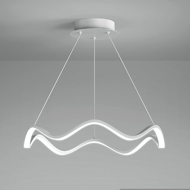 Nordic Twist Ceiling Hanging Light Metal LED Hanging Lamp for Dining Room