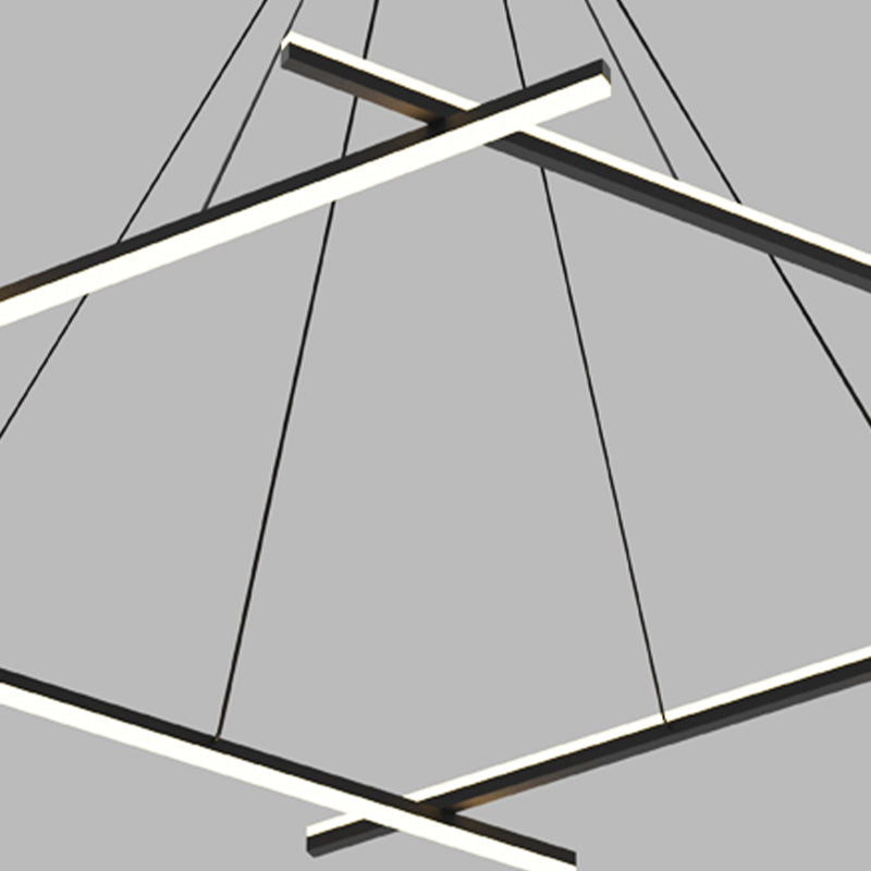 Luz de suspensión de metal simple LED LED LED LEACHING de estilo moderno