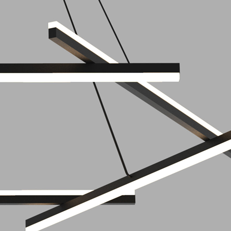 Simple Metal Suspension Light Modern-Style LED Pendant Lighting Fixture