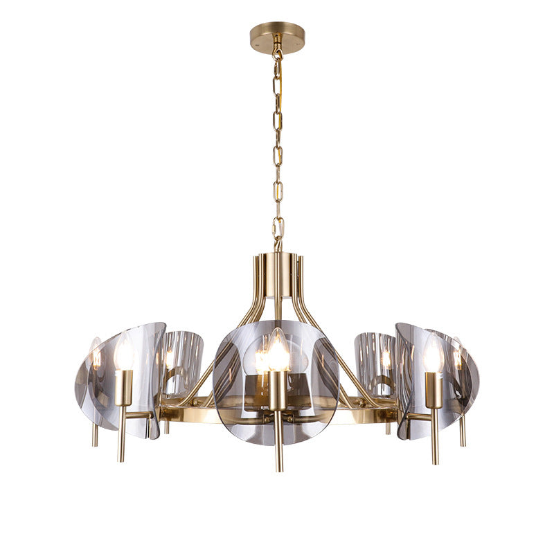 Glass Shade Chandelier Lighting Fixture Modern Chandelier Pendant Light for Sitting Room