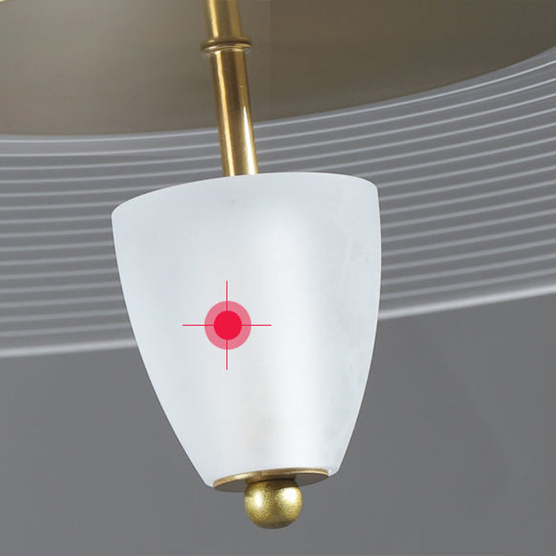 Soucoun volant à LED suspension de lampe suspendue minimaliste avec une teinte acrylique pour la salle à manger