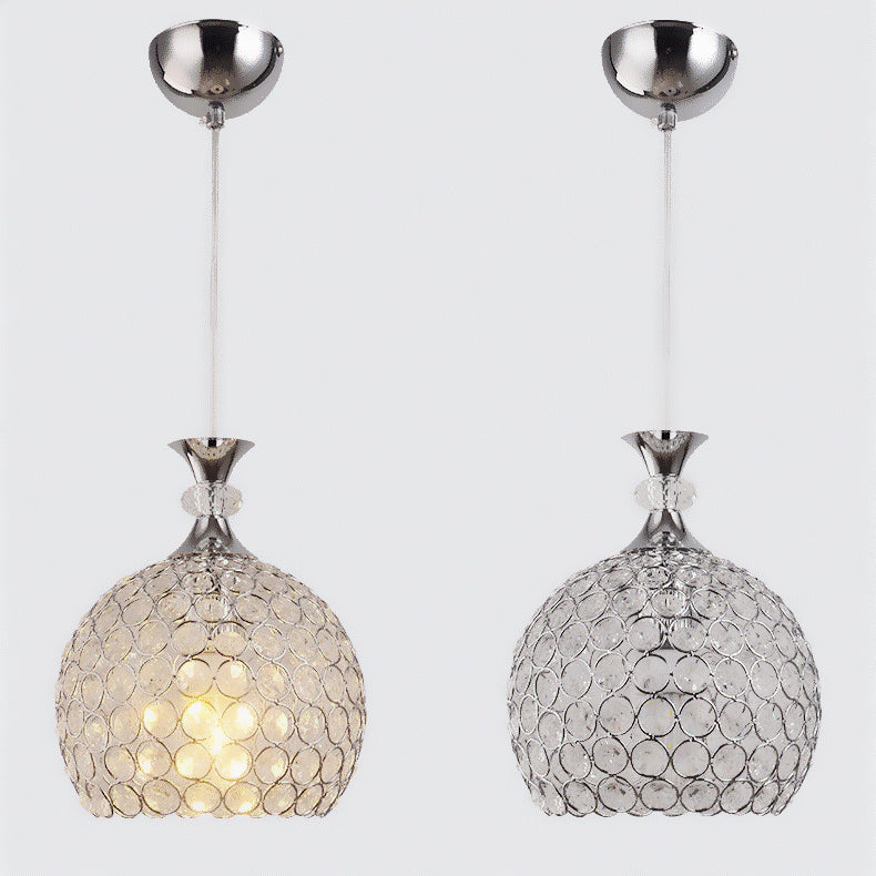 Luminaire suspendu moderniste à lampe en forme de dôme pour le couloir