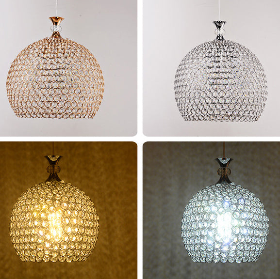 Luminaire suspendu moderniste à lampe en forme de dôme pour le couloir