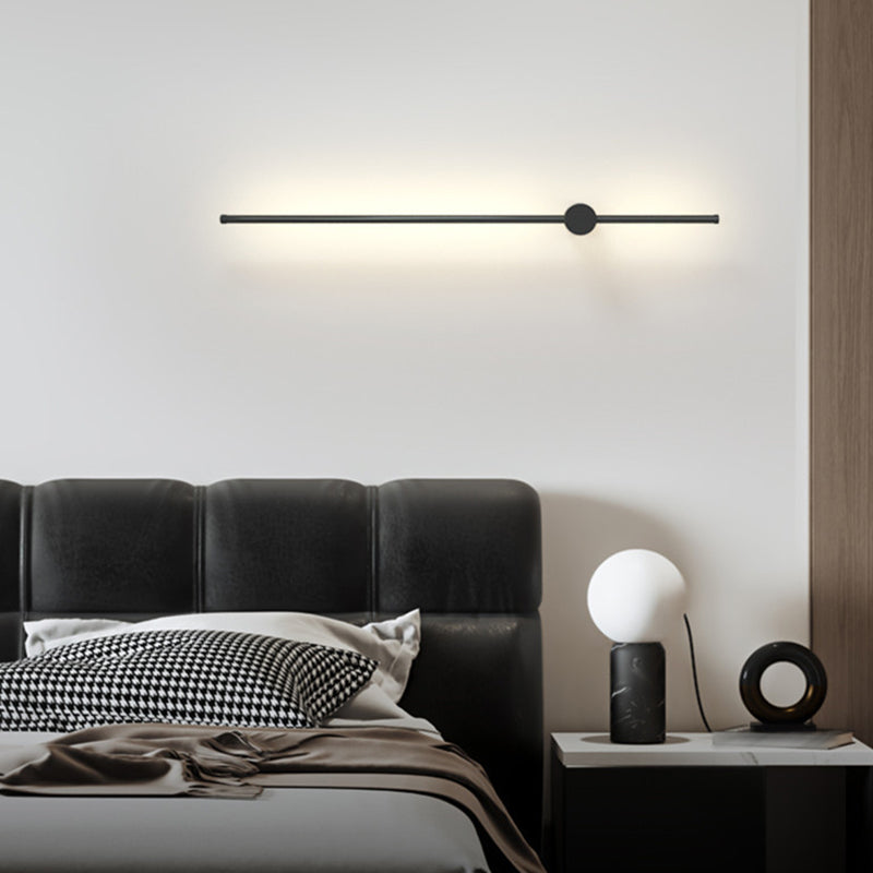 Moup de montant à bande longue lumière simple, application murale de surface LED simple pour le couloir