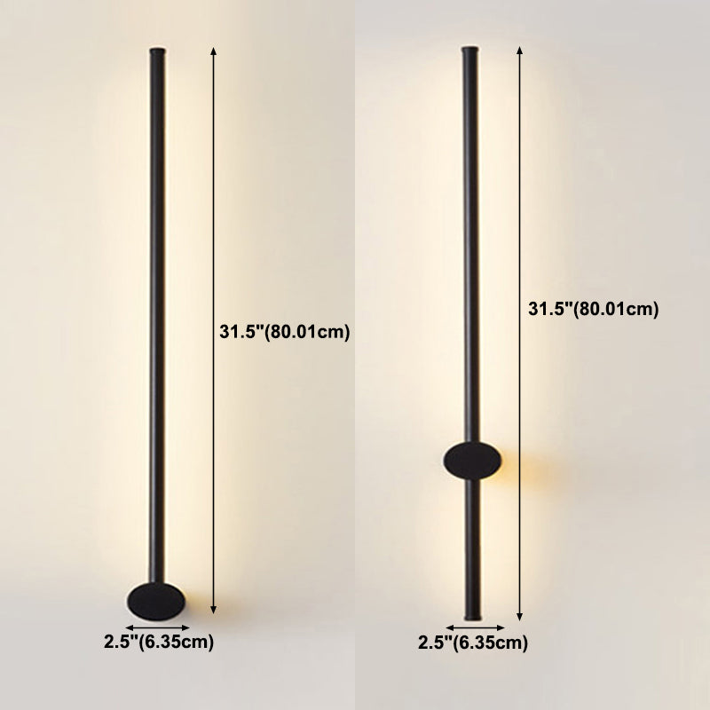 Moup de montant à bande longue lumière simple, application murale de surface LED simple pour le couloir