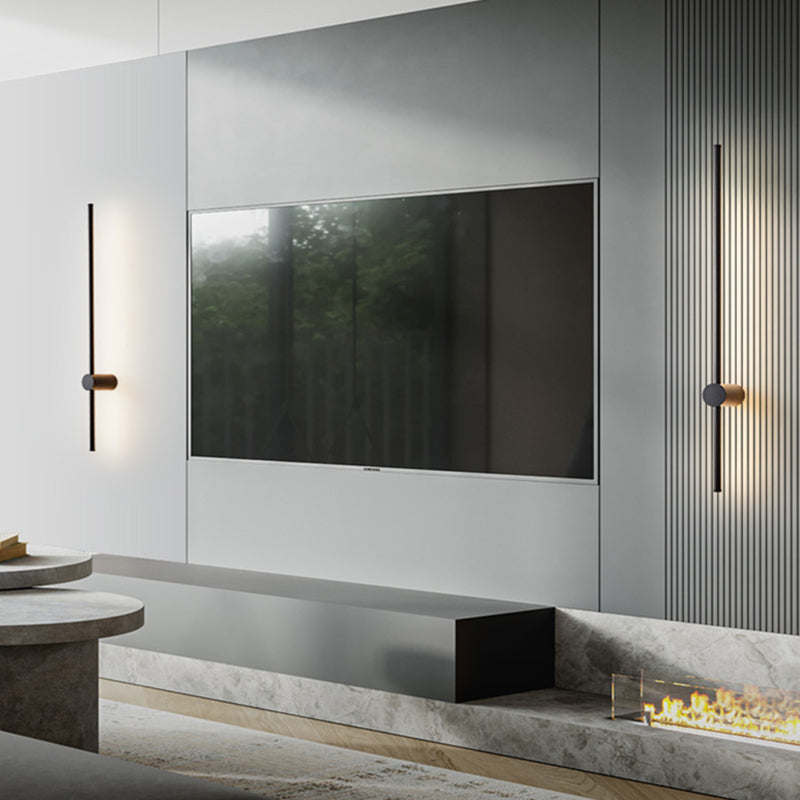 Moup de montant à bande longue lumière simple, application murale de surface LED simple pour le couloir