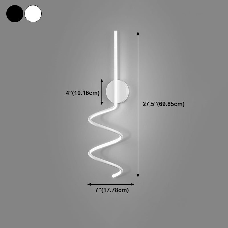 Éclairage mural de forme de ligne Éclairage de surface métallique minimaliste LED pour le couloir