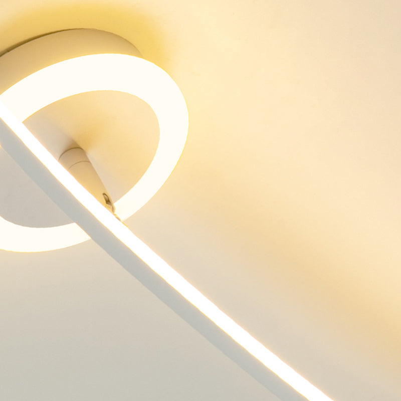 Lampe de forme de ligne lampe murale métallique simple LED LED MUR MUR LEIL