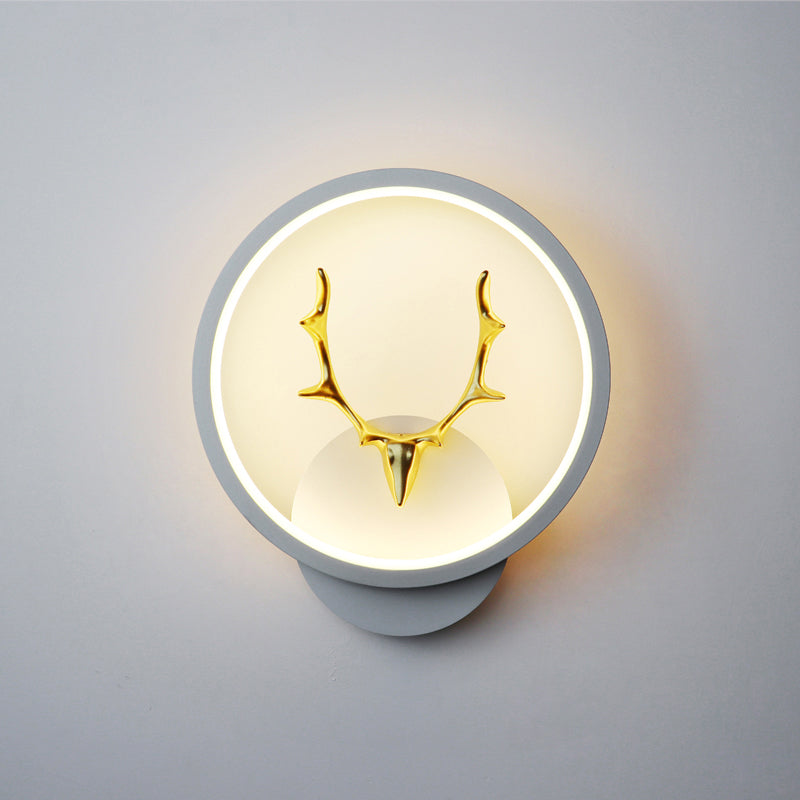 Line Shape Sconce Light Fixture Led Antler Wall Light Fixture for Bedroom