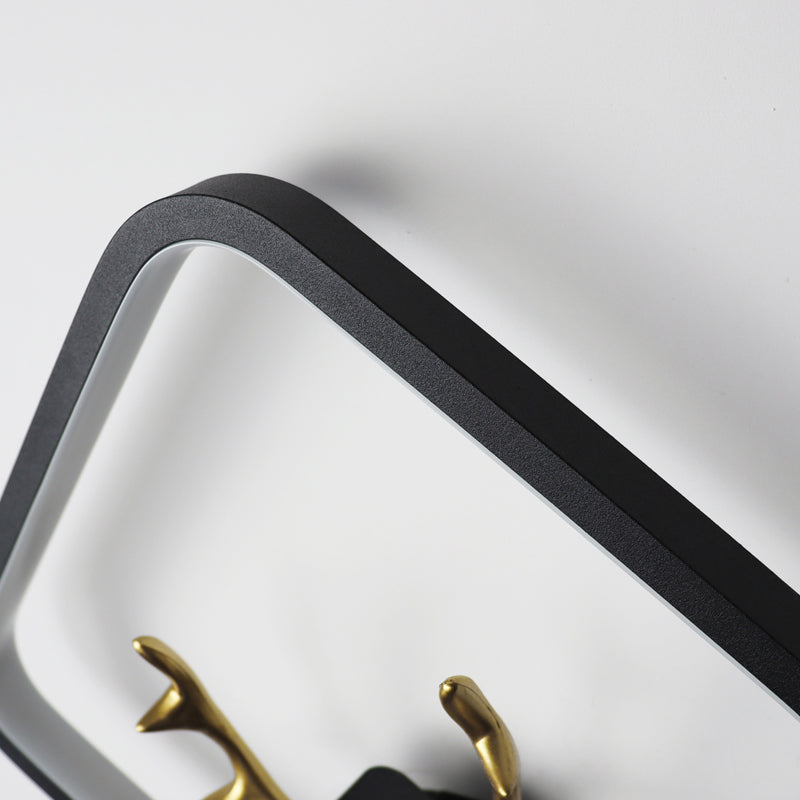 Line Shape Sconce Light Fixture Led Antler Wall Light Fixture for Bedroom