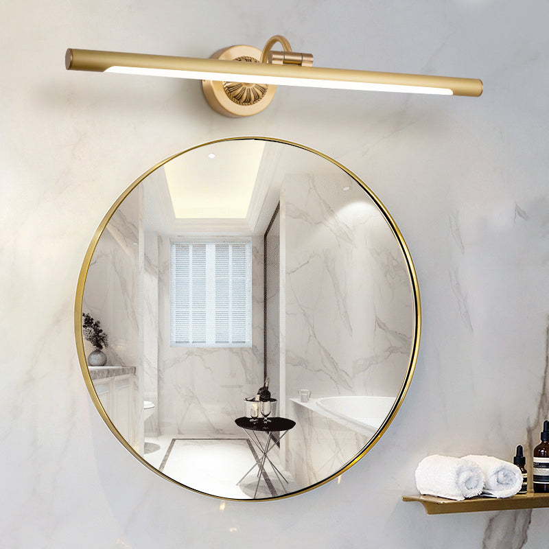 Traditional Mirror Front Lighting LED Vanity Wall Light Fixture with Acrylic Shade