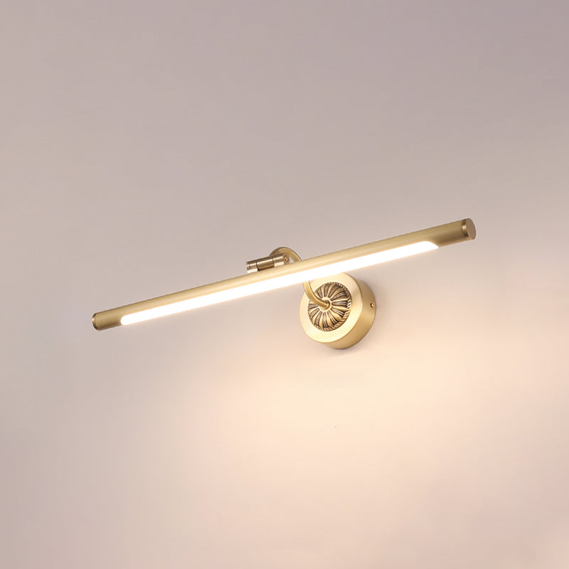 Traditional Mirror Front Lighting LED Vanity Wall Light Fixture with Acrylic Shade