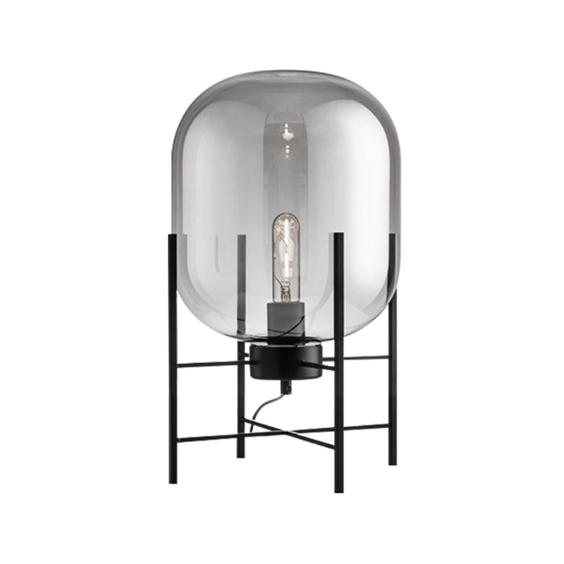 Modern Desk Lamp Household Desk Lighting Fixture with Glass Shade for Bedroom Study Room