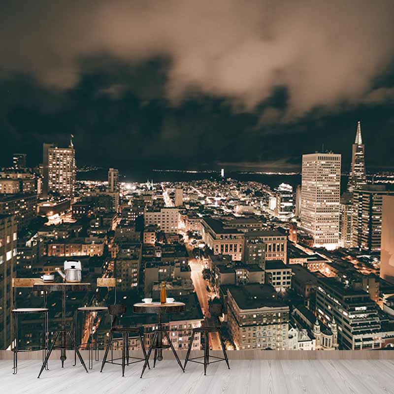 Washable Stain Resistant Mural Wallpaper Urban Landscape Indoor Wall Mural