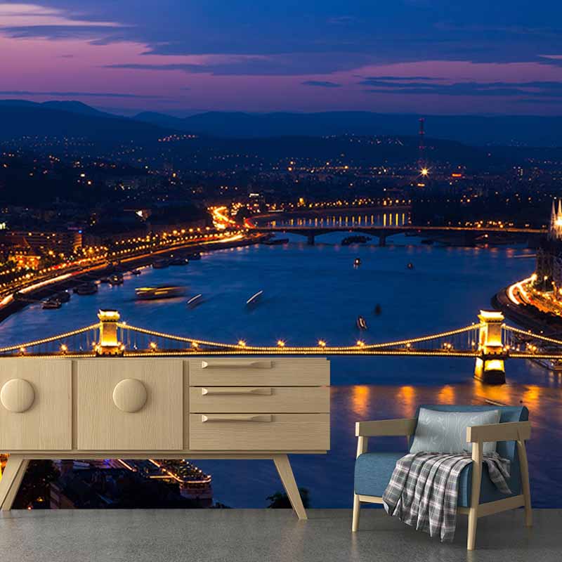 Washable Stain Resistant Mural Wallpaper Urban Landscape Indoor Wall Mural