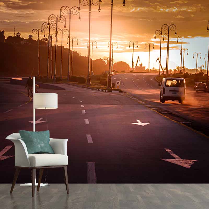 Mural Wallpaper Urban Transportation Photography Decorative Bedroom Wall Mural