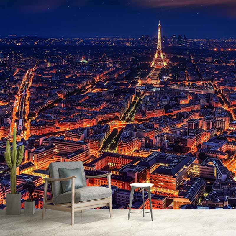 Urban Landscape Mildew Resistant Mural Wallpaper Living Room Wall Mural