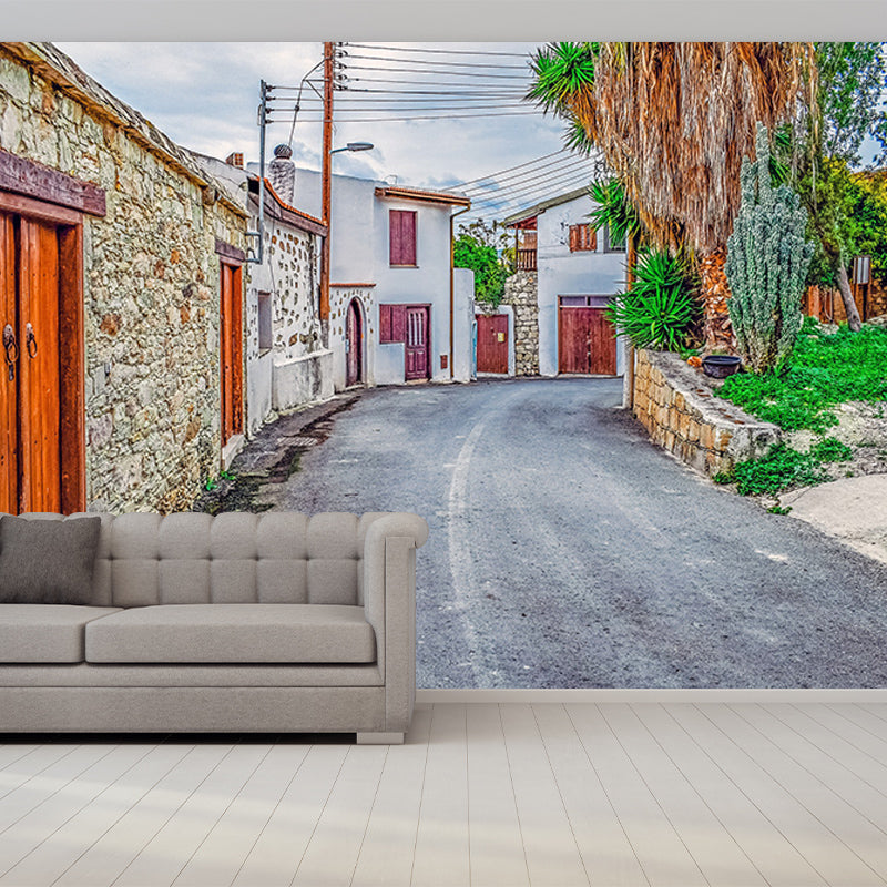 Modern Style Mural Wallpaper Town Scenery Photography Indoor Wall Mural