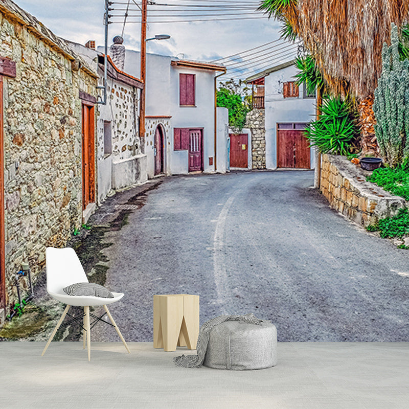 Modern Style Mural Wallpaper Town Scenery Photography Indoor Wall Mural