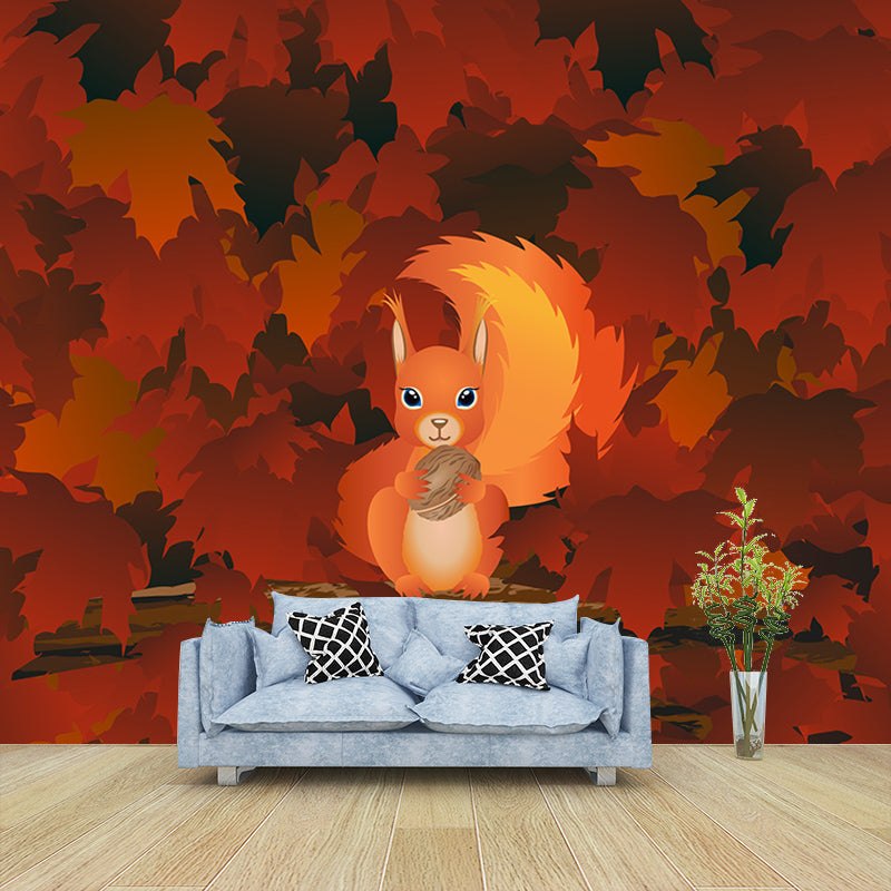 Mural Wallpaper Environmental Illustration Cartoon Animals Indoor Wall Mural