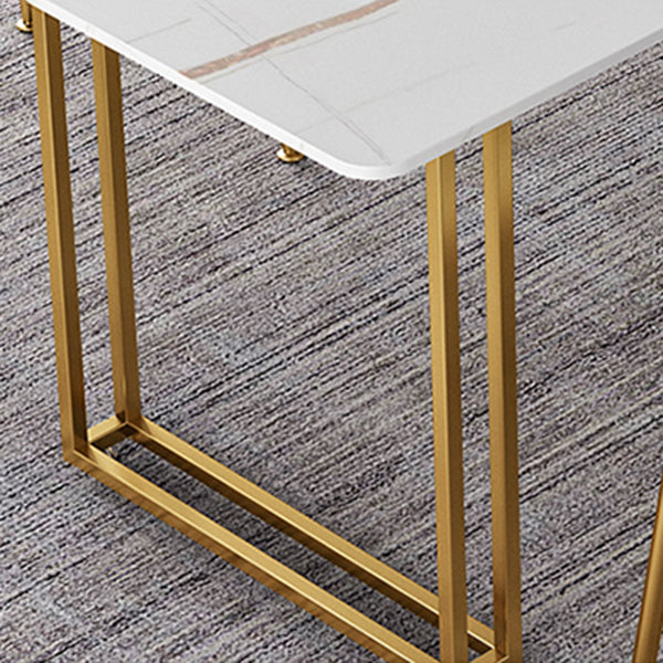 Sintered Stone Dining Table Traditional Luxury Sled Base Dining Table