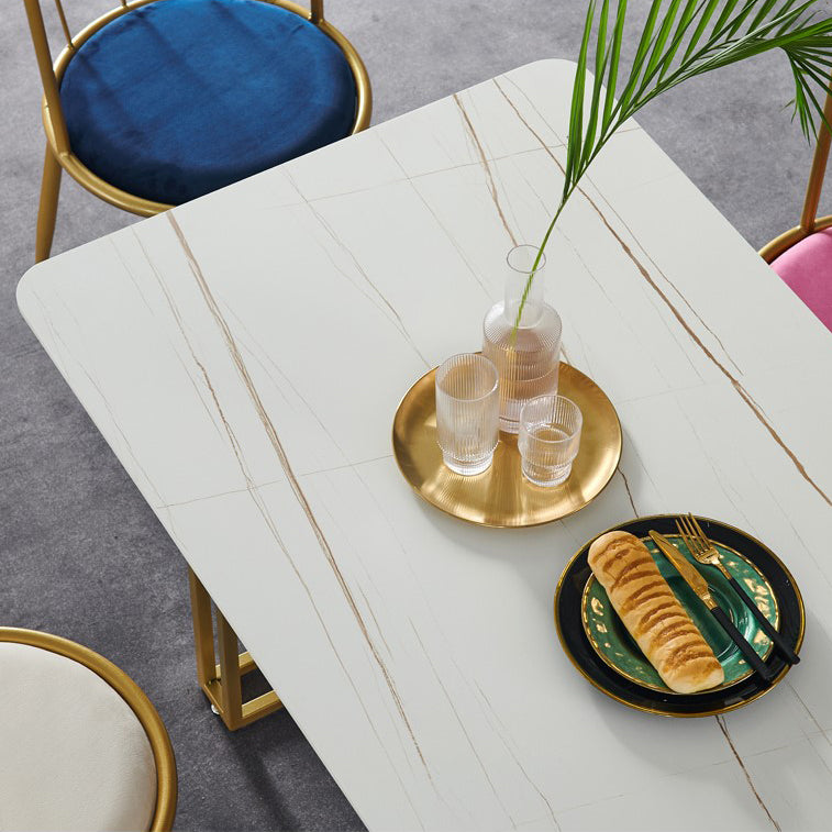 Mesa de comedor con pedestal doble, muebles rectangulares de lujo tradicionales