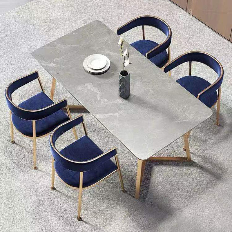 Sillas de comedor con respaldo de caña de diseño escandinavo, silla lateral de comedor de tela para cocina