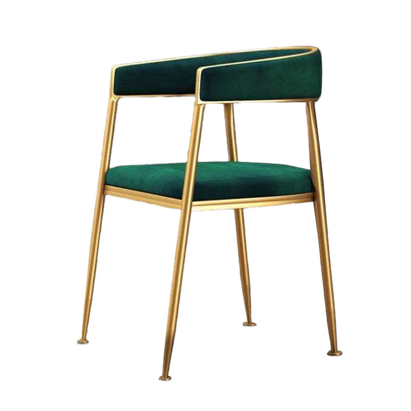Scandinavian Design Cane Back Dining Chairs Fabric Dining Side Chair for Kitchen