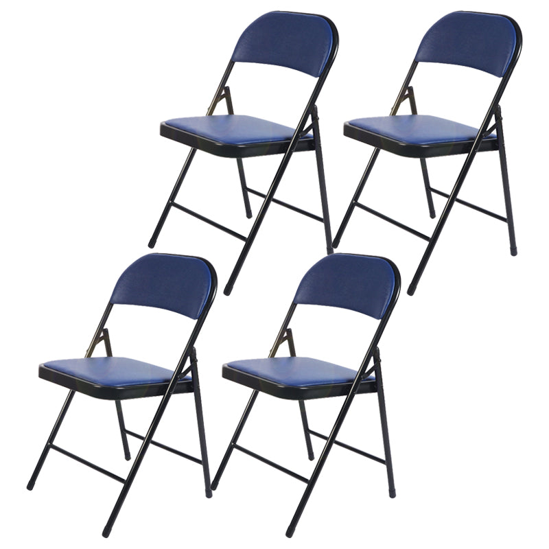 Silla de comedor de estilo moderno Silla auxiliar plegable sin brazos con patas de metal
