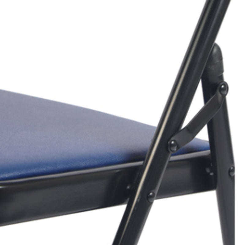 Silla de comedor de estilo moderno Silla auxiliar plegable sin brazos con patas de metal