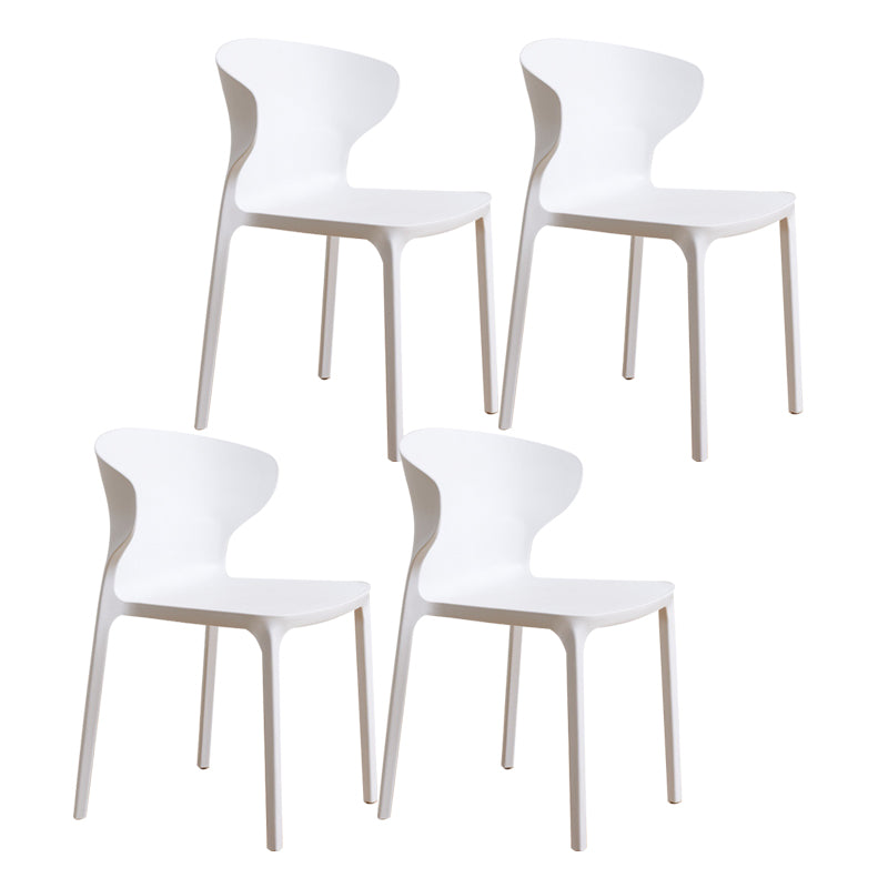 Sedia da pranzo in plastica scandinava cucina in plastica sedia laterale