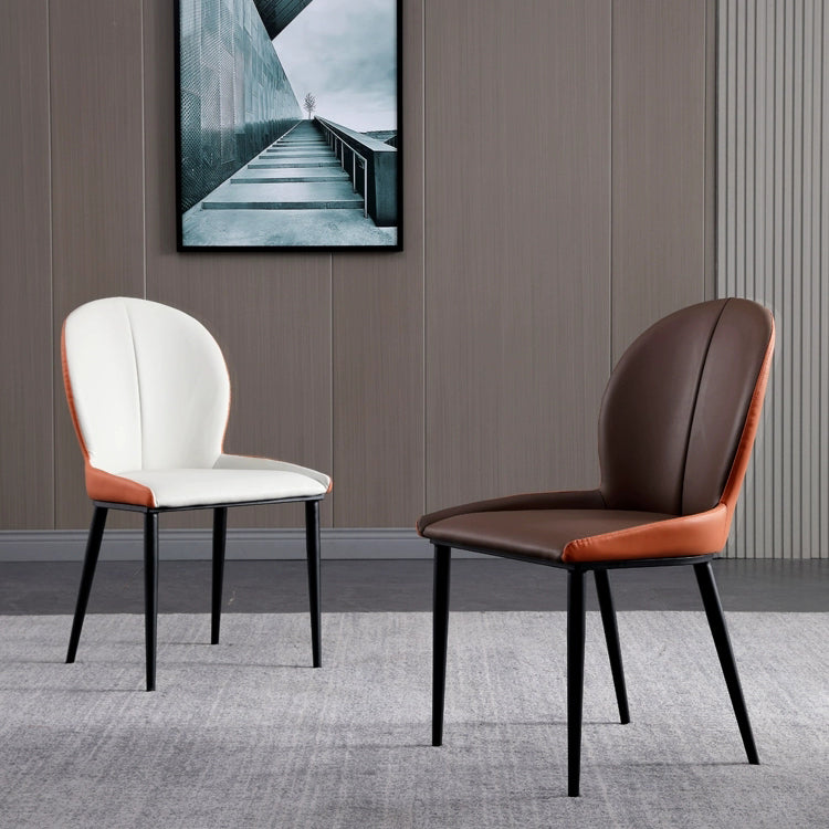 Metal moderno de la cocina del estilo que cena el Wingback de las sillas que cena la silla lateral del brazo