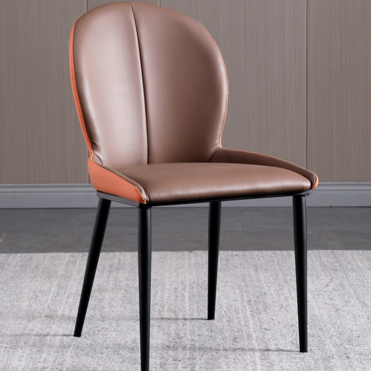 Modern Style Kitchen Metal Dining Chairs Wingback Dining Arm Side Chair