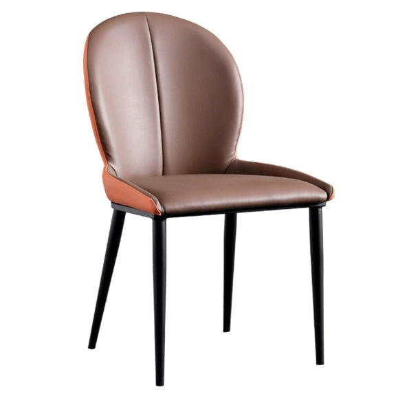 Metal moderno de la cocina del estilo que cena el Wingback de las sillas que cena la silla lateral del brazo