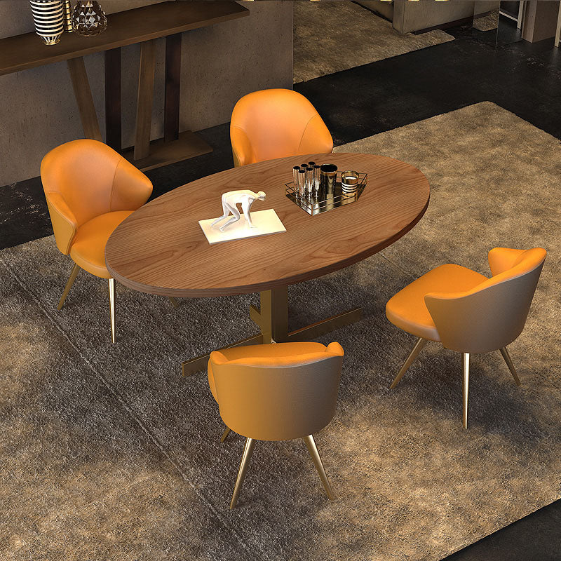 Silla de comedor de metal Glam, sillas laterales tapizadas para uso doméstico