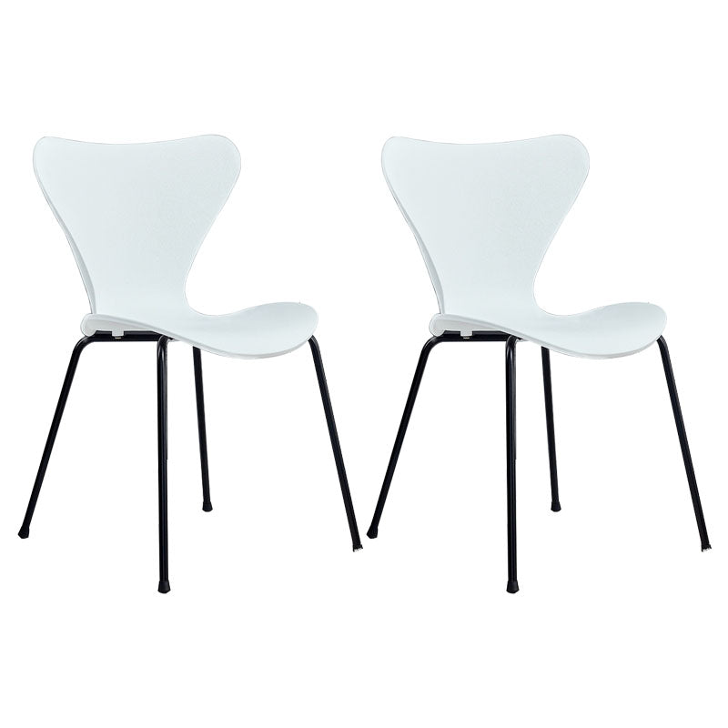 Sedie da pranzo e accento contemporanee sedia a retro solido interno per patio