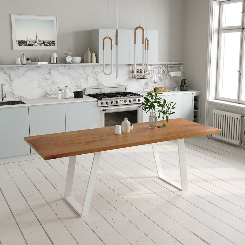 1/2/3/4 Pcs Pine Wood Industrial Dining Set with Rectangle Table Dinette Set