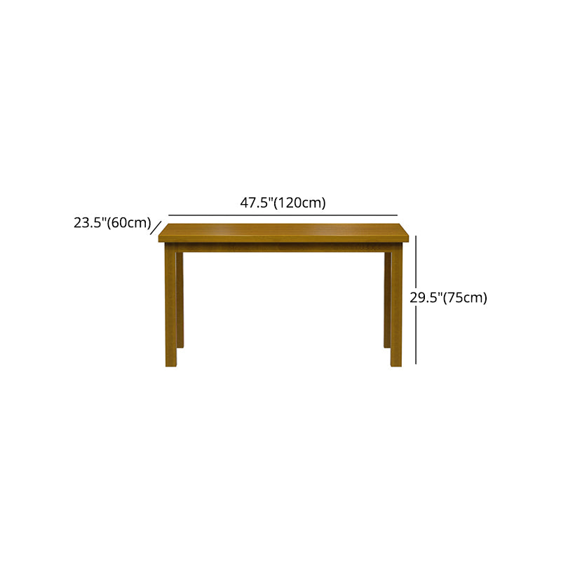 1/3/5 PCS Pine Wood Industrial Dining Ensemble avec table et chaises en bois