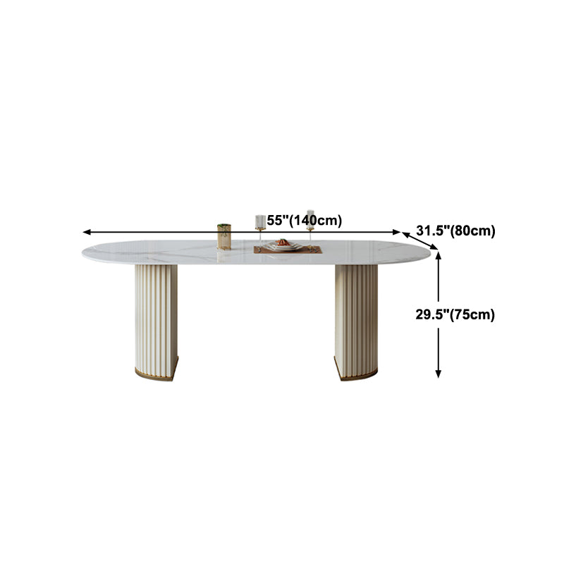 Glam 1/2/5/6/7 Pieces Dining Set Sintered Stone Dining Table Set for Home Use