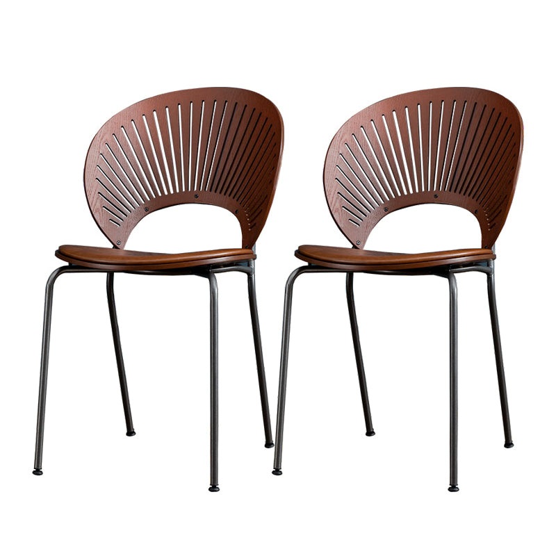 1/2/3/4 Pcs Metal Industrial Dining Set with Pine Wood Top Table Dinette Set