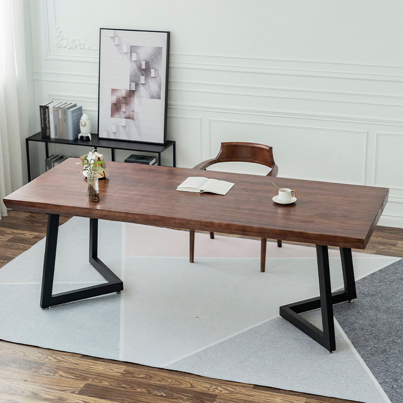 1/2/3/4 Pcs Metal Industrial Dining Set with Pine Wood Top Table Dinette Set