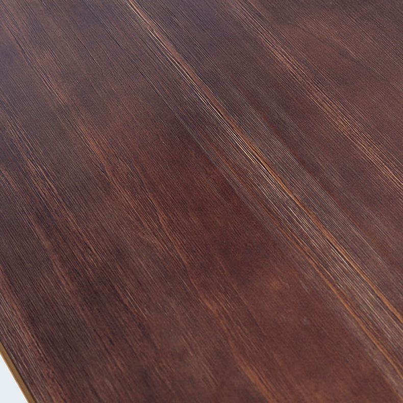 1/2/3/4 Pcs Metal Industrial Dining Set with Pine Wood Top Table Dinette Set