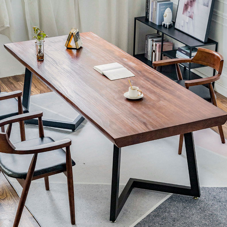 1/2/3/4 Pcs Metal Industrial Dining Set with Pine Wood Top Table Dinette Set