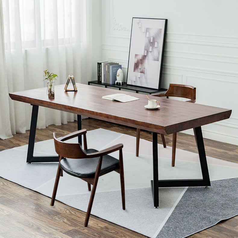 1/2/3/4 Pcs Metal Industrial Dining Set with Pine Wood Top Table Dinette Set