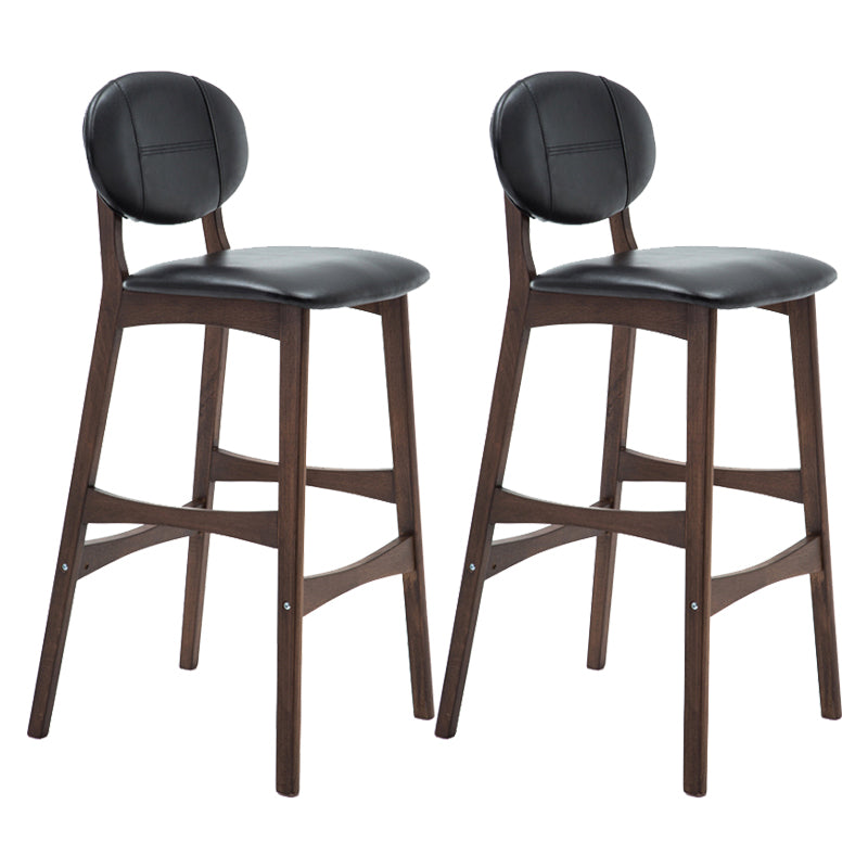 Scandinavia in stile da bar gambe in legno piena per la cucina bar