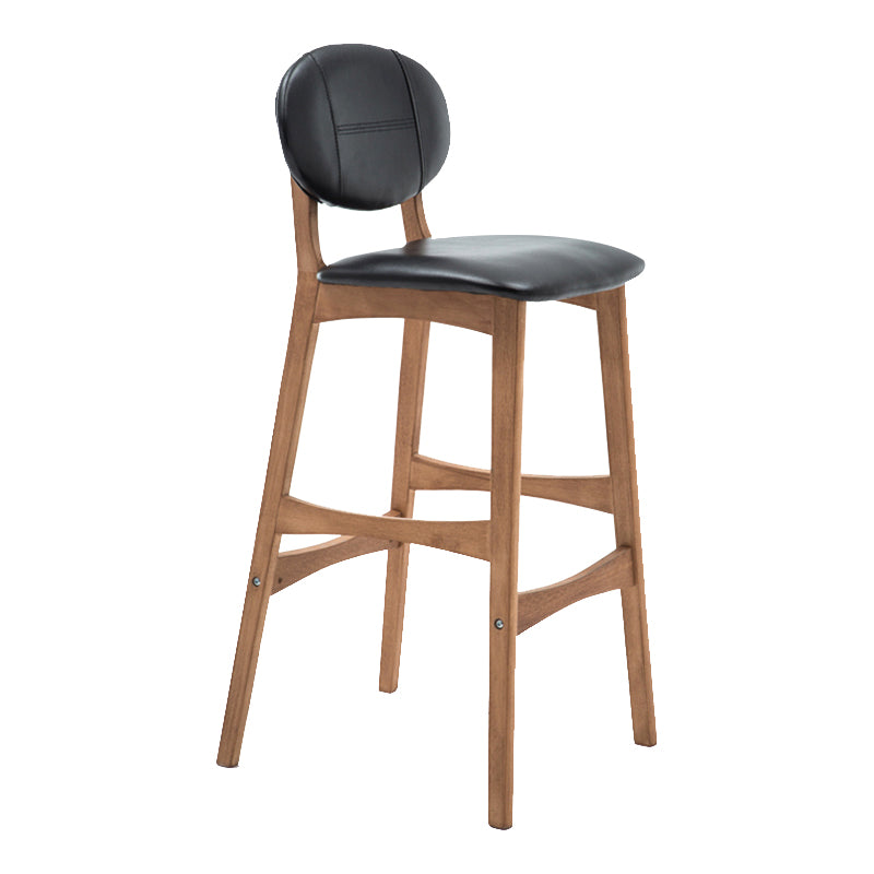 Scandinavia in stile da bar gambe in legno piena per la cucina bar